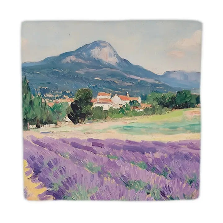 Lavender Fields – natuurstenen decoratieve tegel