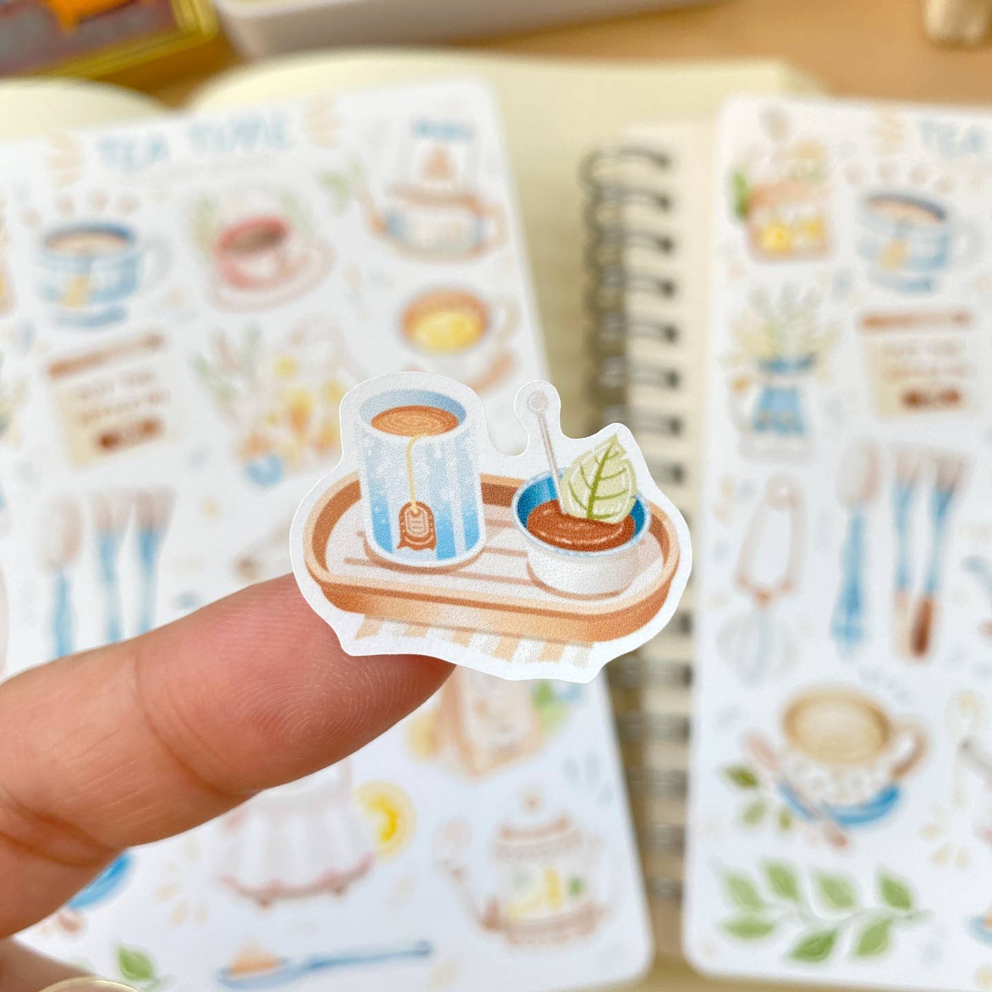 Theetijd Stickerblad – 18 Thee Stickers voor Bullet Journals en Planners
