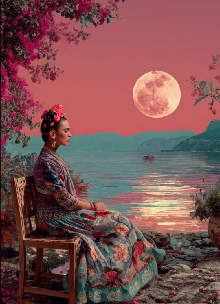 Ansichtkaart Frida Kahlo Quiet romance