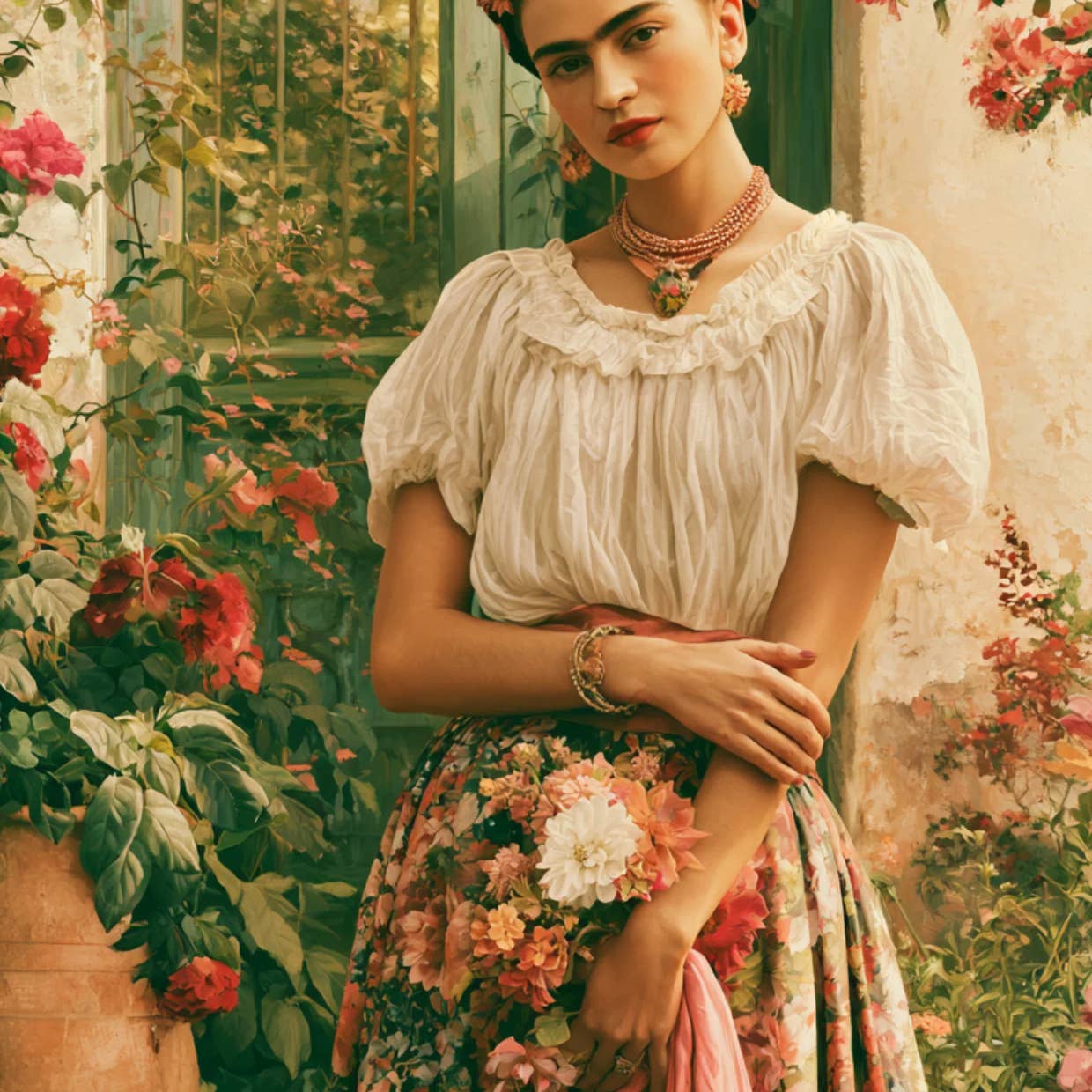 Ansichtkaart Frida Kahlo garden of memories
