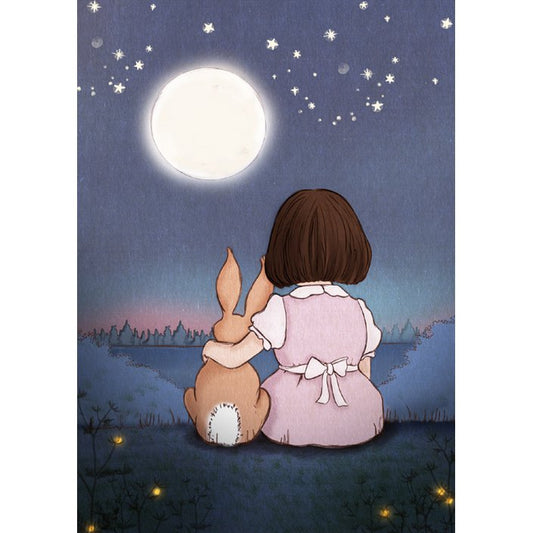 Ansichtkaart Moon Gazing