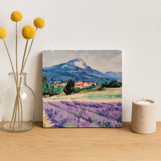 Lavender Fields – natuurstenen decoratieve tegel