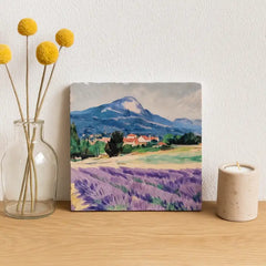 Lavender Fields – natuurstenen decoratieve tegel