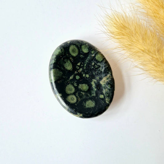 Kambaba Jaspis Duimsteen – Aarding, Innerlijke Rust & Spirituele Bescherming