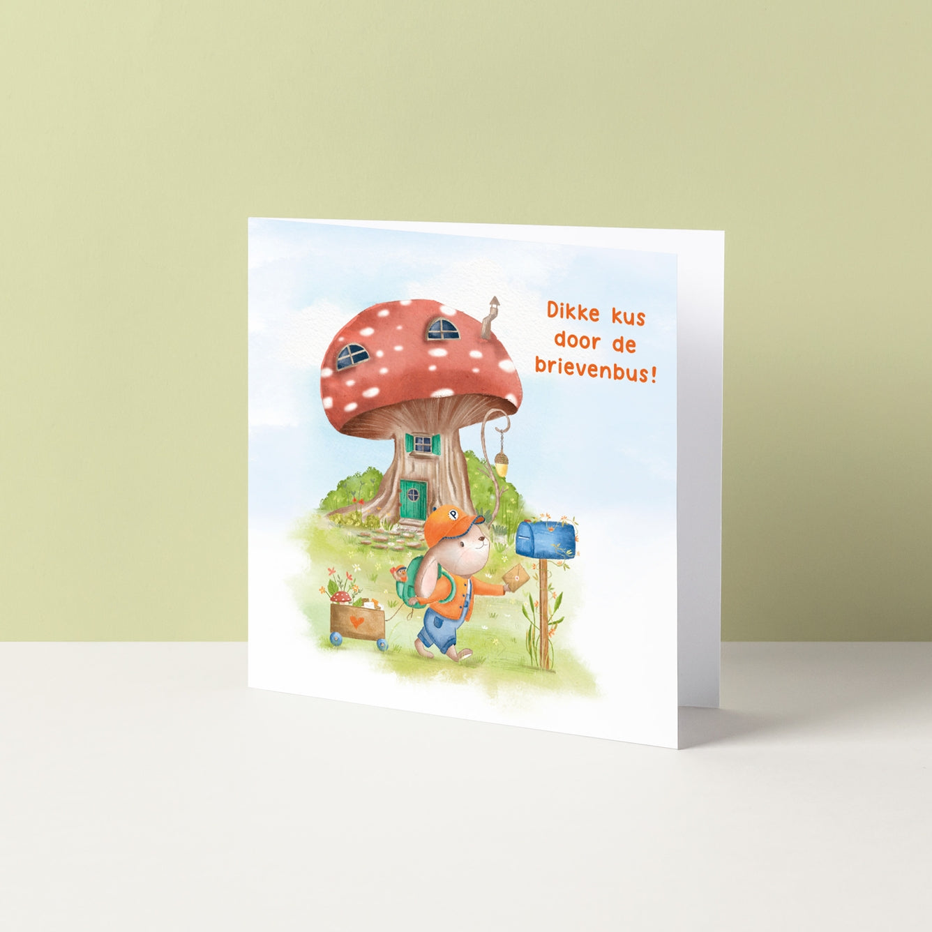 Wenskaart | Dikke kus