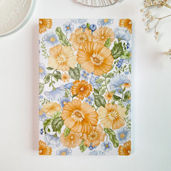 Dot Grid Notitieboek – Lichte Botanische Kaft + Stickervel