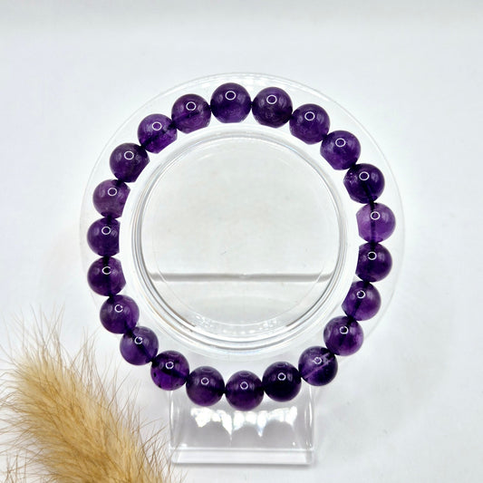 Edelsteenarmband Amethist – 8mm Kralen