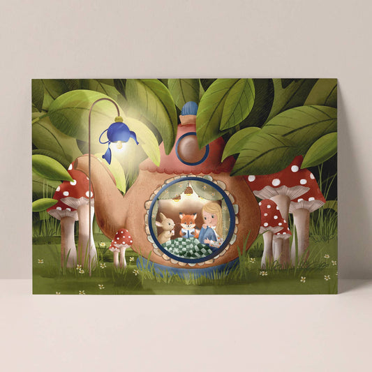 Ansichtkaart | Verborgen theepot