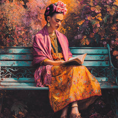 Ansichtkaart Frida Kahlo quiet reading