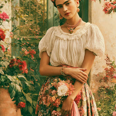 Ansichtkaart Frida Kahlo garden of memories
