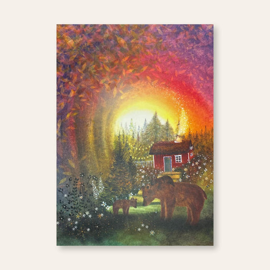 Ansichtkaart wild sunset